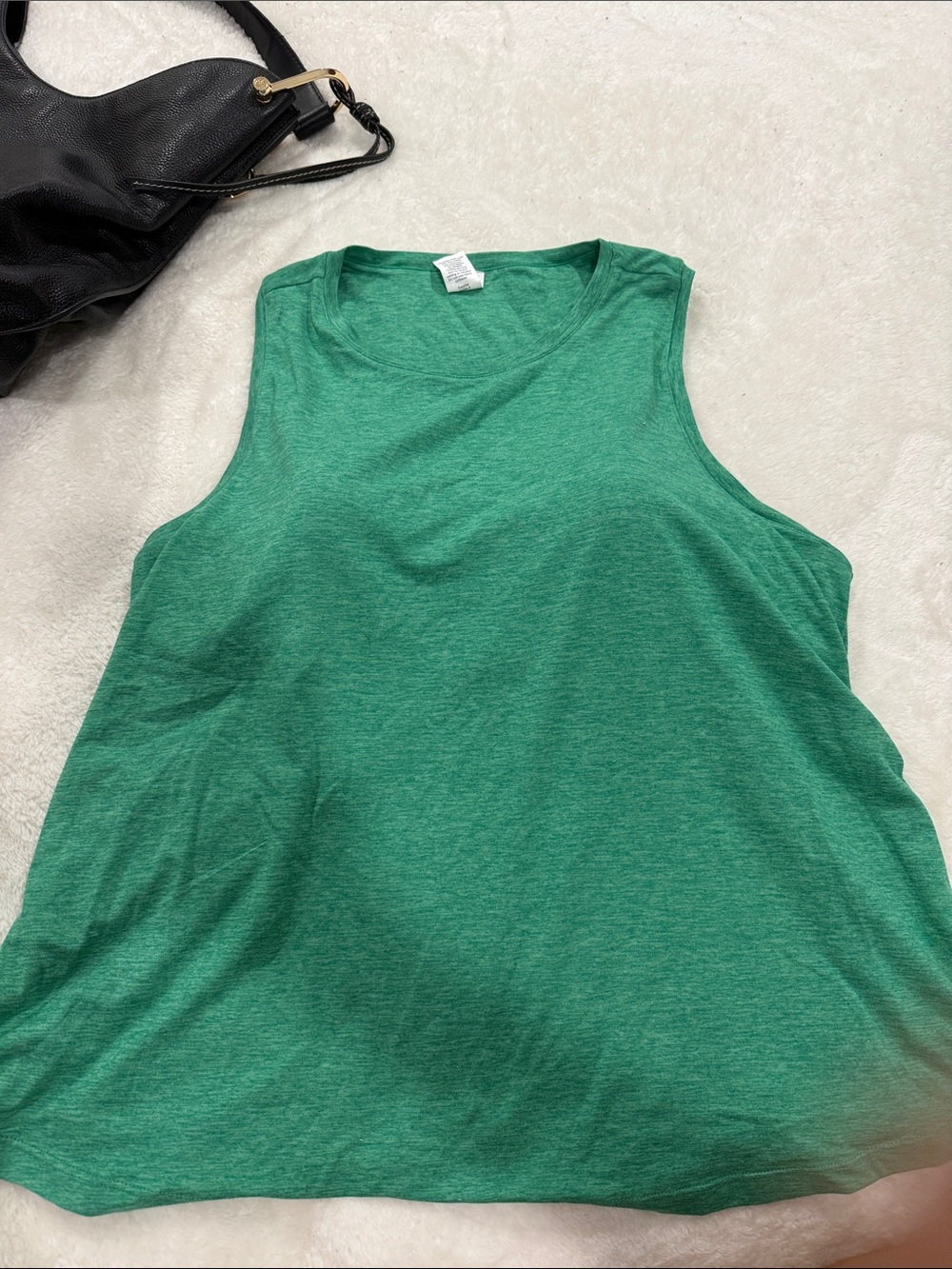 Xersion Heather Green Sleeveless Crewneck Tank